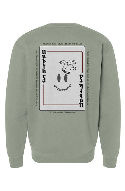 UNBTHRD Playing Card Sweatshirt