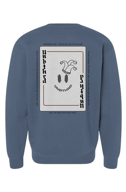 UNBTHRD Playing Card Sweatshirt