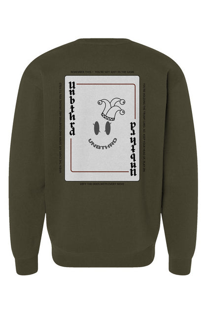 UNBTHRD Playing Card Sweatshirt