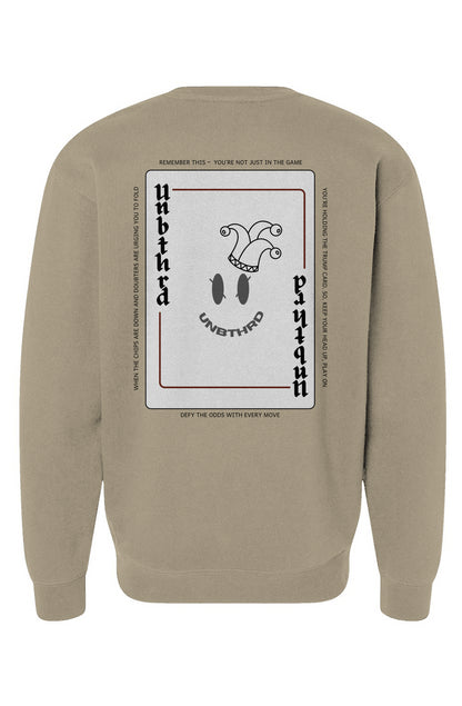 UNBTHRD Playing Card Sweatshirt
