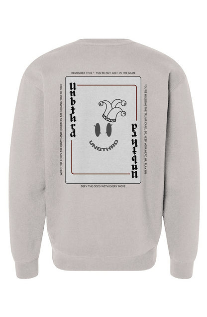 UNBTHRD Playing Card Sweatshirt