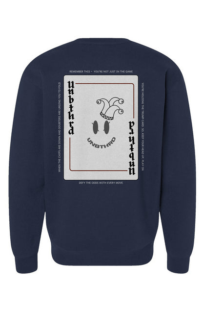 UNBTHRD Playing Card Sweatshirt