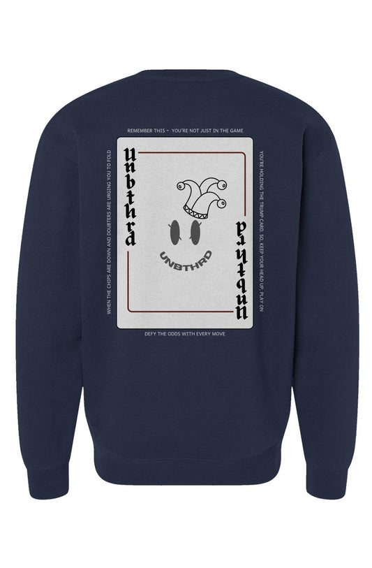 UNBTHRD Playing Card Sweatshirt